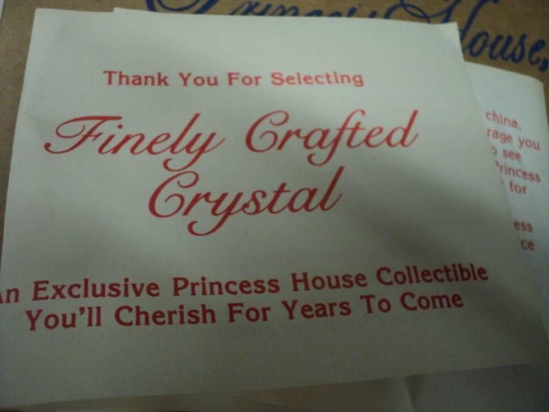 Princess House set of 2 Crystal Gla...
