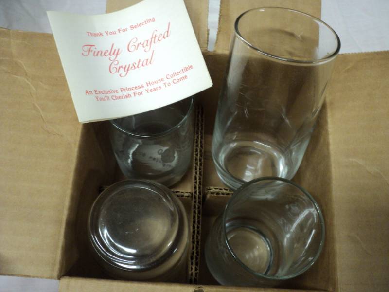 set of Princess House Crystal Glass...