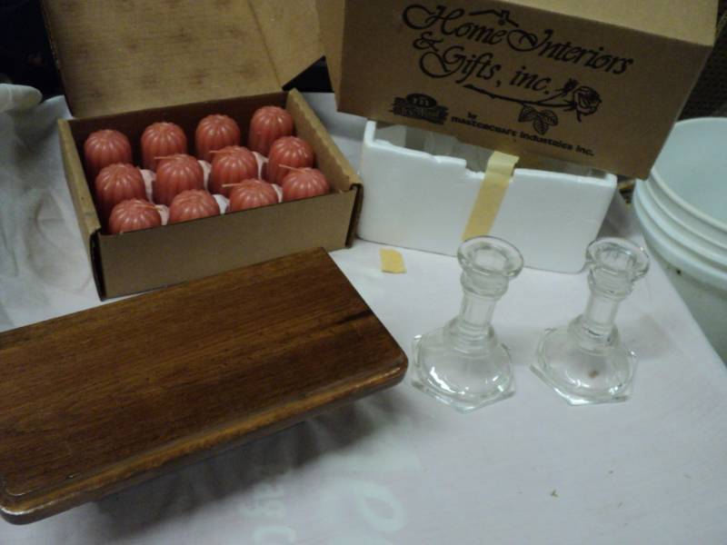 Candle Holders, Shelf and Candles...