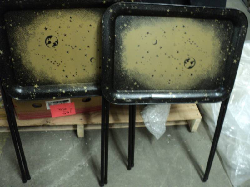 2 Metal TV Trays...