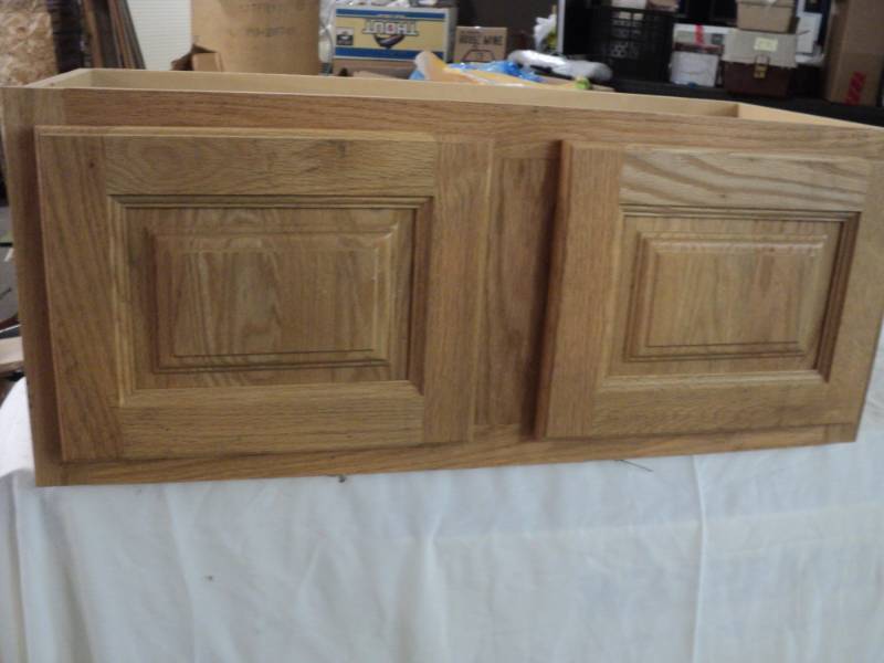 2 Drawer Wall Oak Cabinet 30 x 12 x...