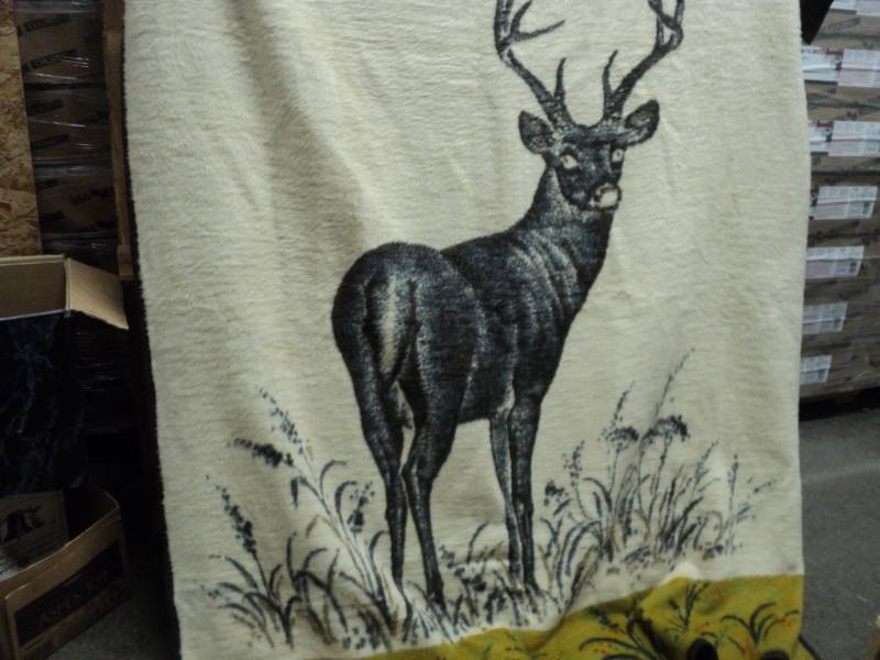 Deer Throw 56 x 78 Reversible...