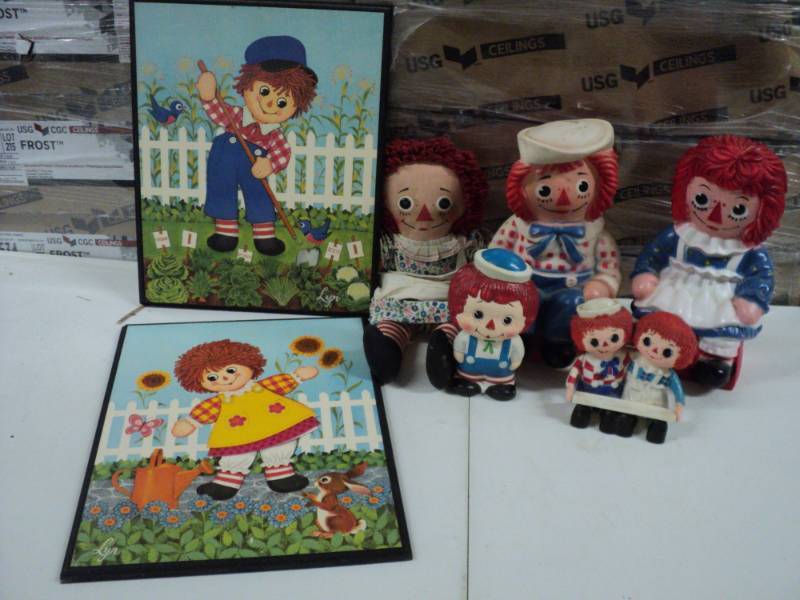 Vintage Raggedy Ann and Andy...