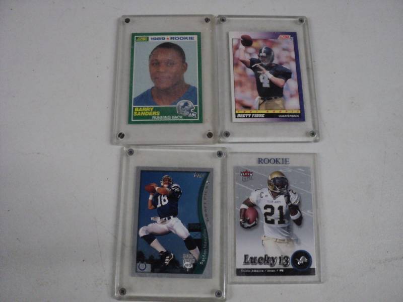 4 Cards Barry Sanders, Brett Favre...