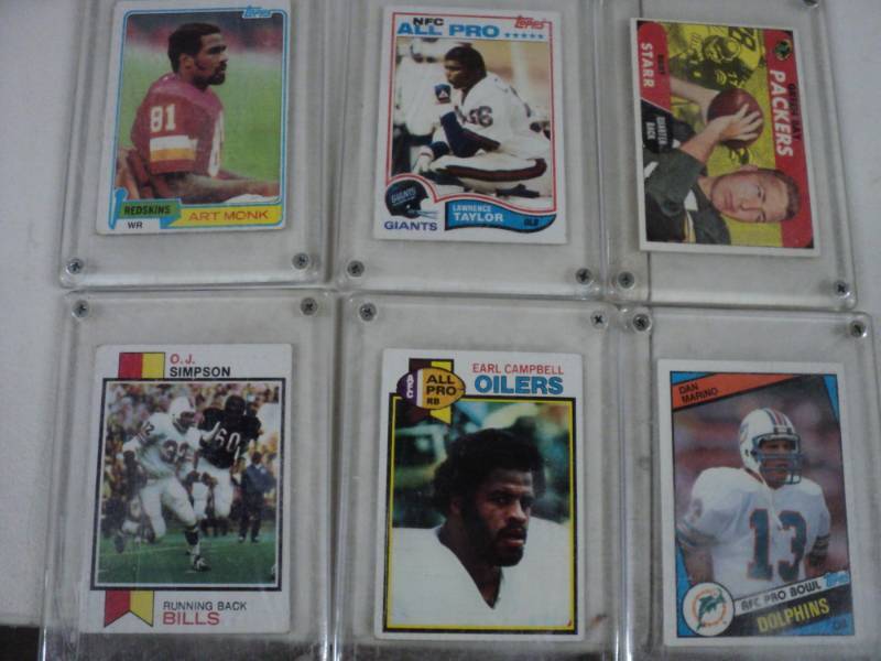 6 Football Cards...