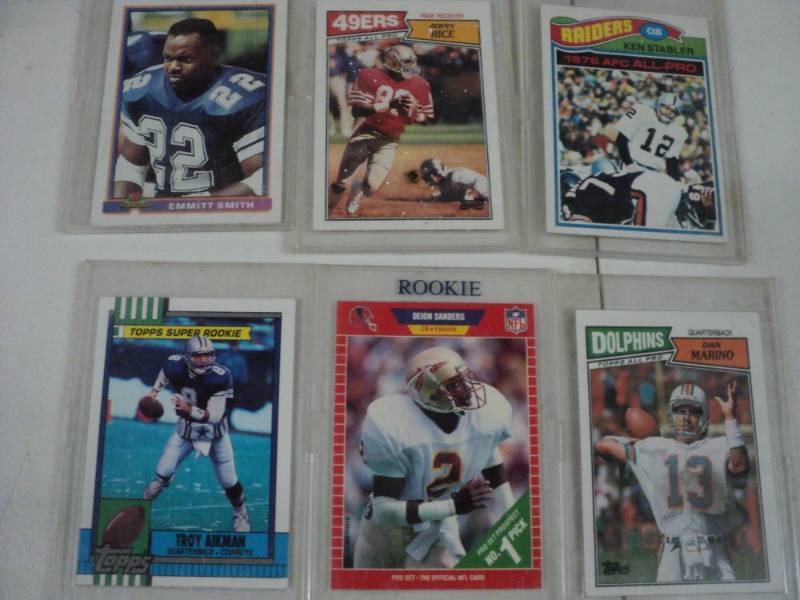 6 Football Cards...