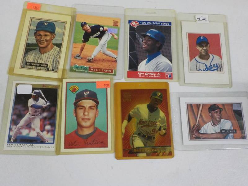 8 Baseball Cards...