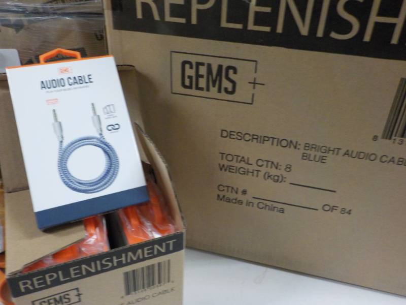Case of 48 Gems Audio Cables...