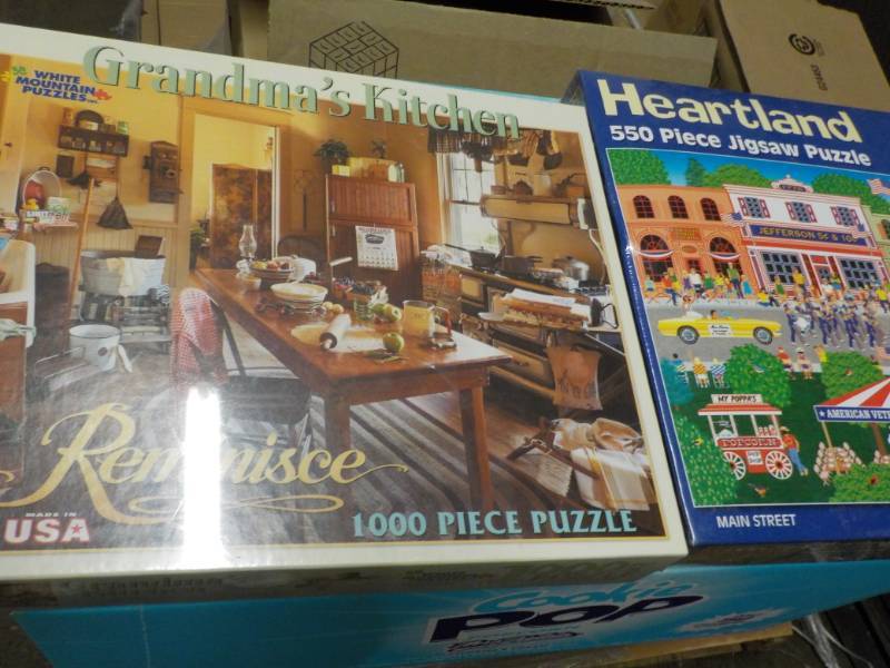 1000 and 550 Piece Puzzles...