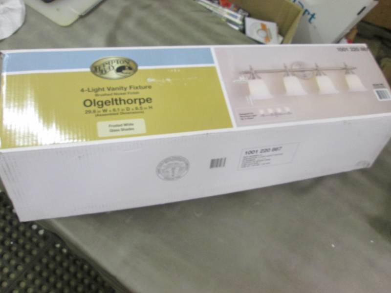 lot 11 image: Hampton Bay Olgelthorpe 4-Light Bru...
