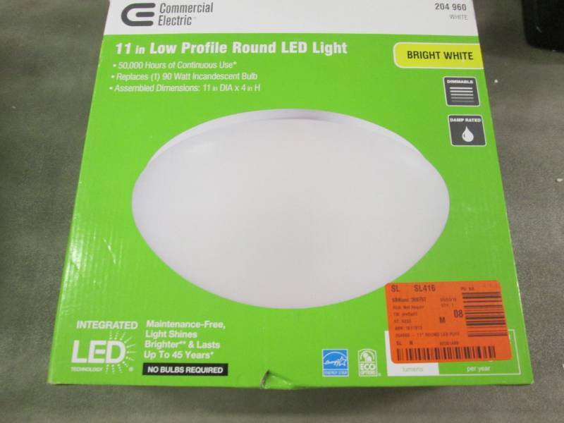 lot 19 image: Commercial Electric 11 inch Low Pro...