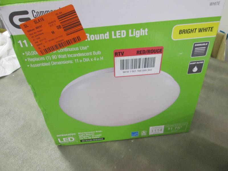 lot 20 image: Commercial Electric 11 inch Low Pro...