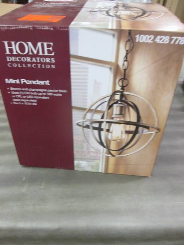 lot 25 image: Home Decorators Collection 1-Light ...