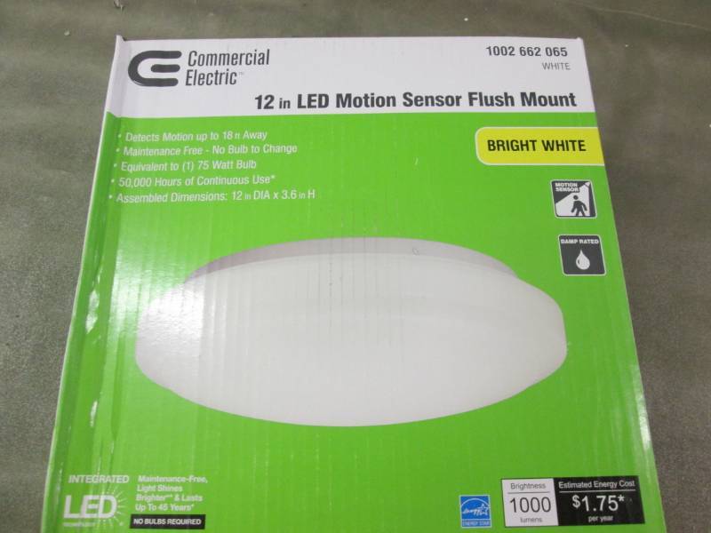 lot 41 image: Commercial Electric 12 in. LED Flus...