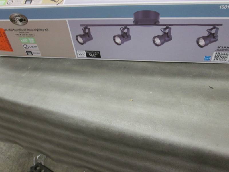 lot 80 image: Hampton Bay 4-Light Bronze LED Dimm...