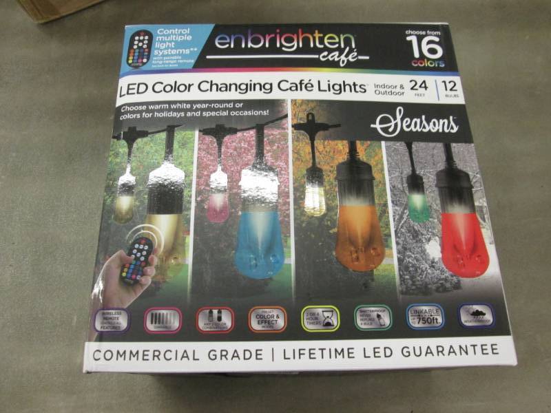 lot 90 image: Enbrighten 12-bulb 24 ft. Vintage S...