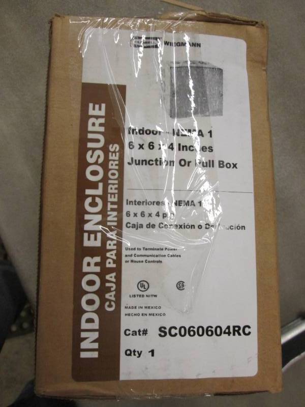 lot 92 image: Wiegmann NEMA 1 6X6X4 Screw Cover W...