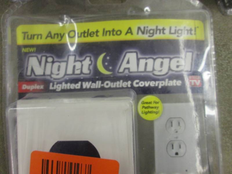 lot 139 image: Lot of 4 Lighted Wall Outlet Coverp...