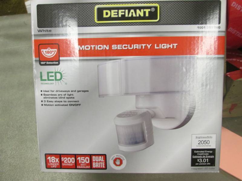 lot 101 image: Defiant 180 Degree White LED Motion...