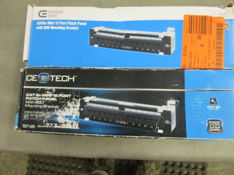 lot 114 image: 2 Commercial Electric 12-Port Categ...