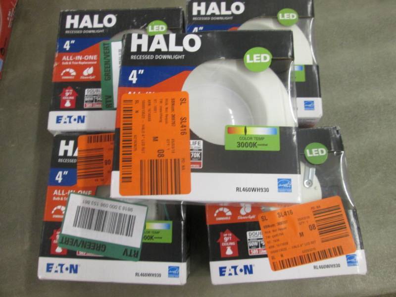lot 135 image: 5 Halo RL 4 in. White Integrated LE...