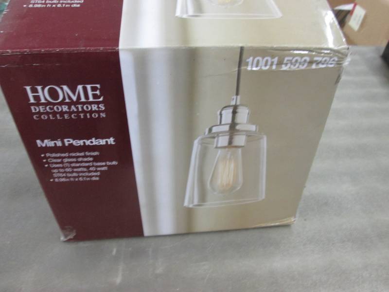 lot 158 image: Home Decorators Collection 1-Light ...