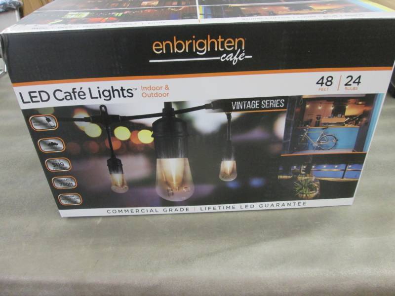 lot 179 image: Enbrighten 24-Bulb 48 ft. Vintage I...