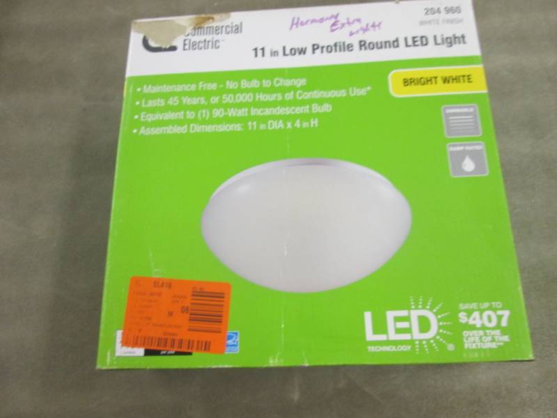 lot 181 image: Commercial Electric 11 inch Low Pro...