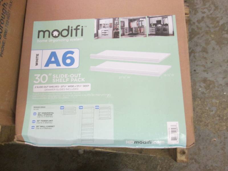 lot 186 image: Modifi 30 inch Slide Out Shelf Pack...
