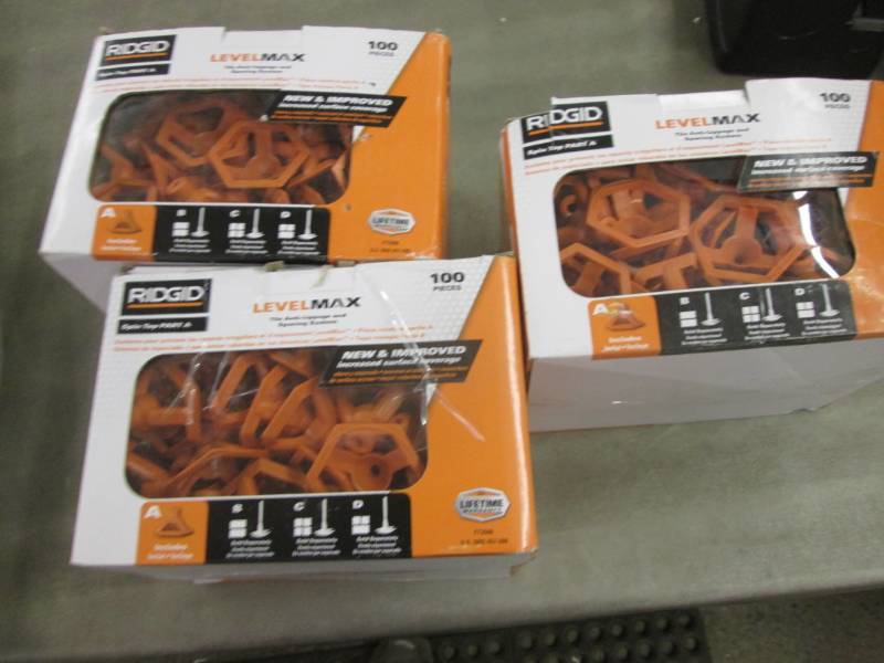 lot 192 image: 3 Boxes Ridgid LevelMax Anti-Lippag...