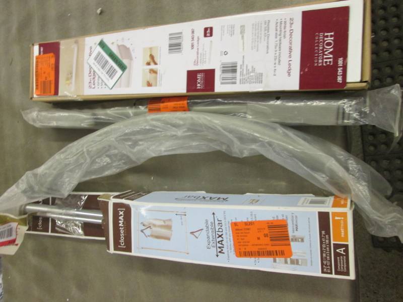 lot 194 image: ClosetMaid Closet Rods, 23 inch Dec...