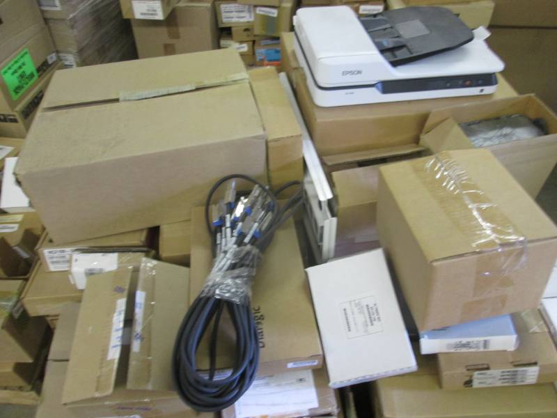 lot 224 image: Pallet of Assorted Electronic Parts...
