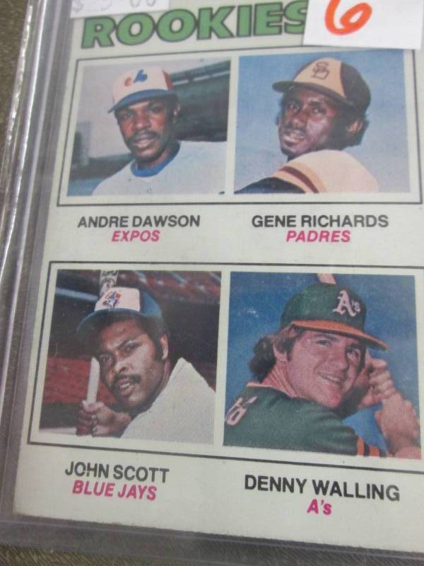 lot 306 image: 1977 Topps Andre Dawson Rookie Card...