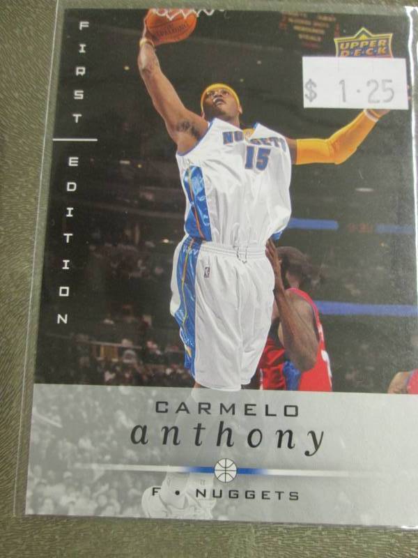 lot 332 image: Carmelo Anthony Cards...