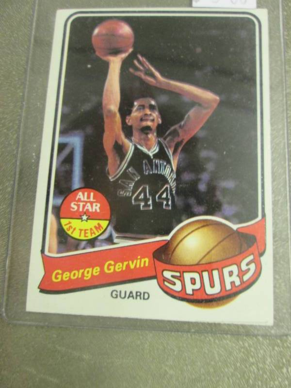 lot 366 image: George Gervin Cards...
