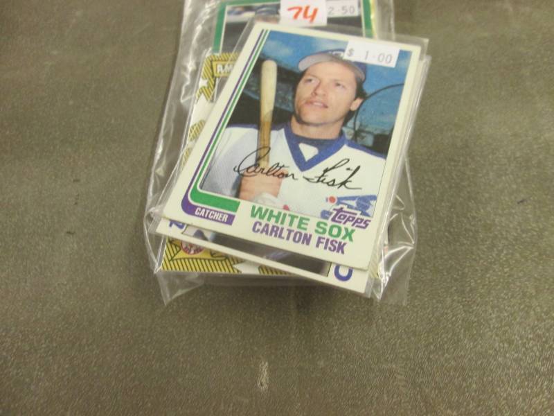 lot 374 image: 40 Carlton Fisk Cards...