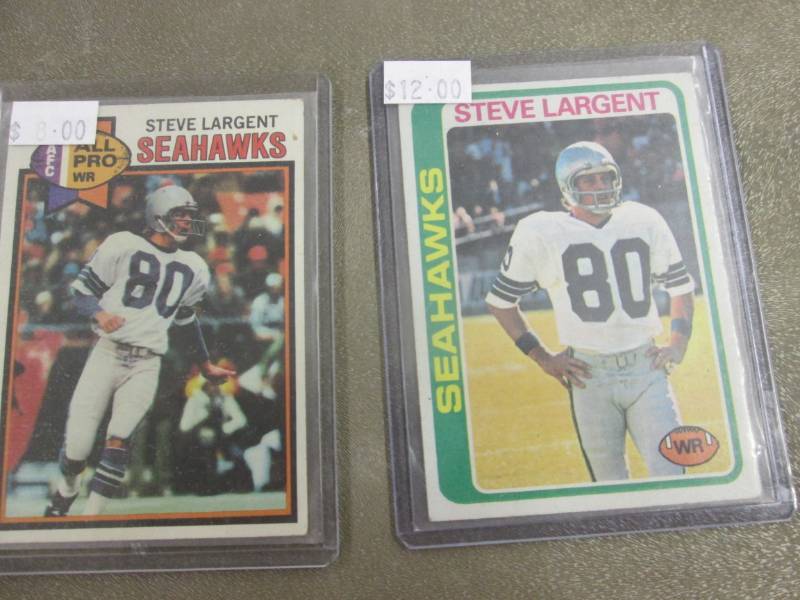 lot 381 image: 1978 & 1979 Topps Steve Largent Car...
