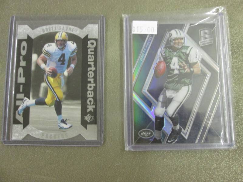 lot 399 image: Brett Favre Cards...