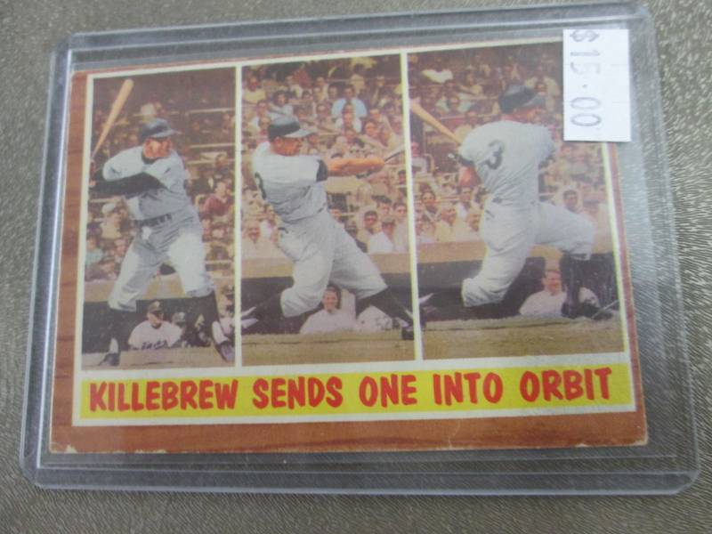 lot 426 image: 1962 Topps Harmon Killebrew Card...