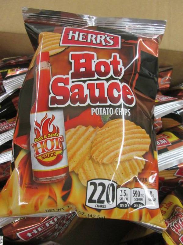 lot 260 image: Case of 30 - 1.5 oz Hot Sauce Potat...