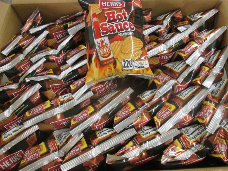 lot 261 image: Case of 30 - 1.5 oz Hot Sauce Potat...