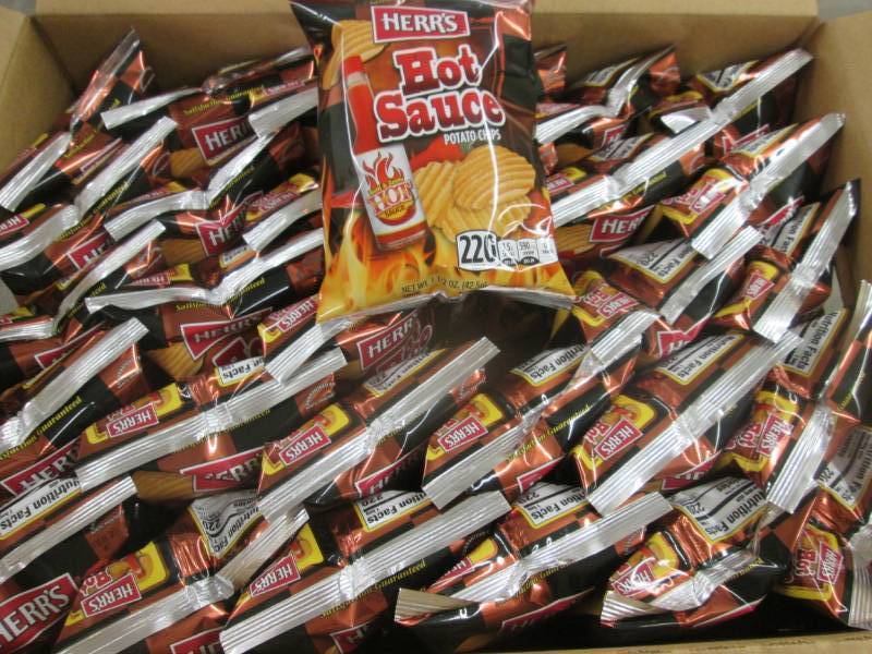 lot 263 image: Case of 30 - 1.5 oz Hot Sauce Potat...