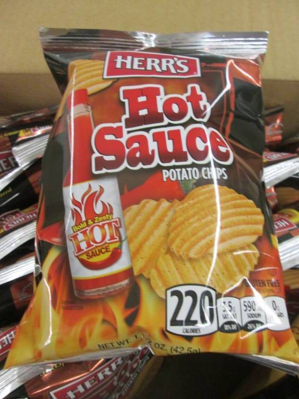 lot 264 image: Case of 30 - 1.5 oz Hot Sauce Potat...