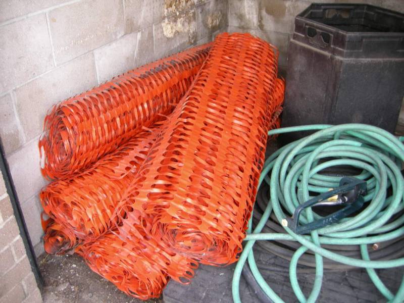 lot 83 image: Rolls of Orange Snowfence