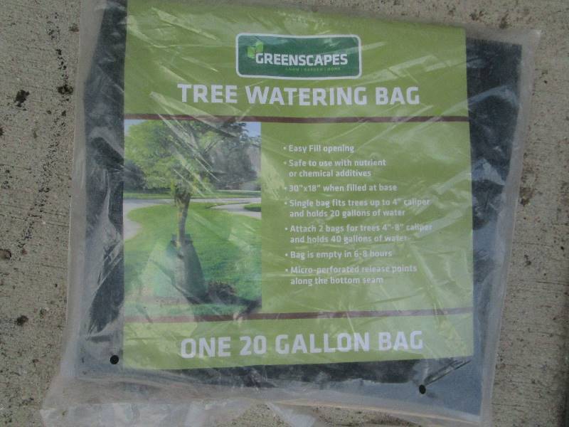lot 23 image: Tree Watering Bags, Sprayer, Roll Plastic