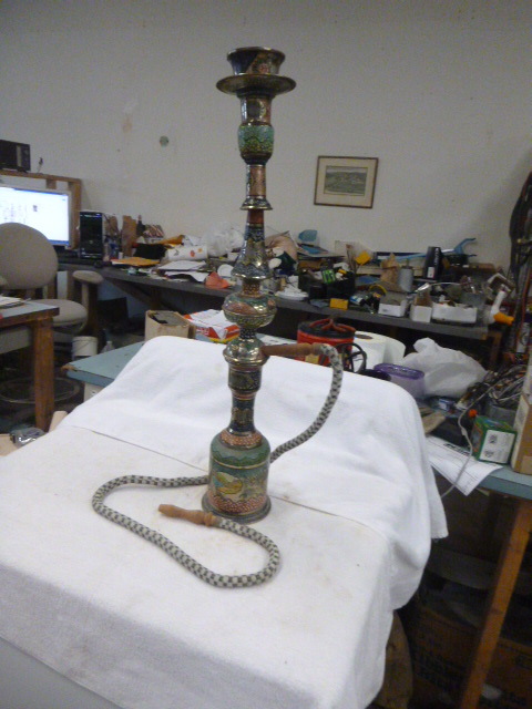 lot 37 image: Metal Hookah Pipe