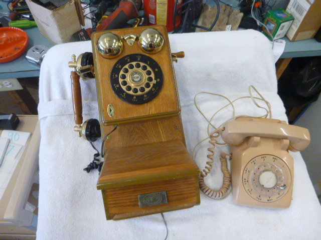 lot 77 image: 2 Old Telephones