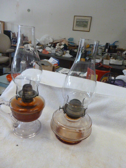 lot 91 image: 2 Kerosene Lanterns