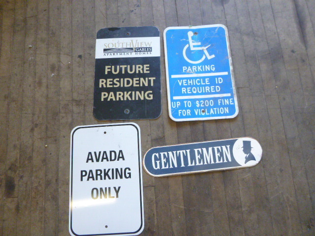 lot 95 image: 4 Metal Signs