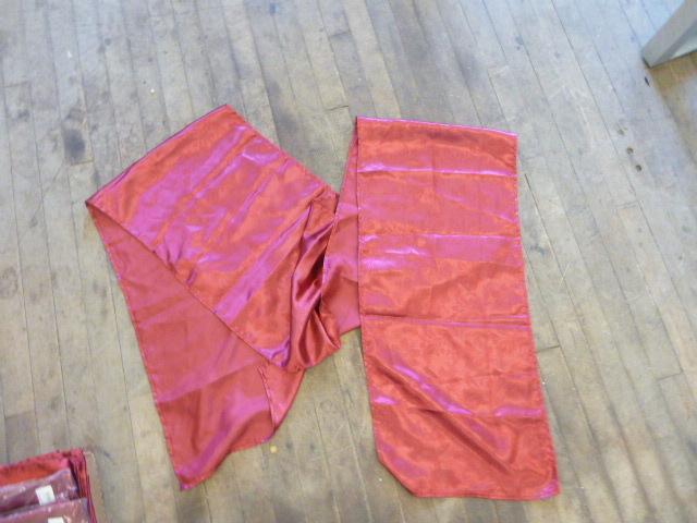 lot 99 image: 11 Red Table Runners